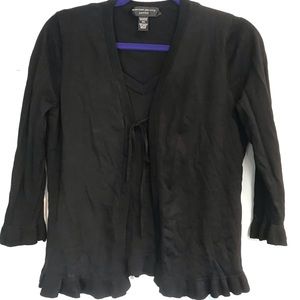 2 in 1 black cardigan set